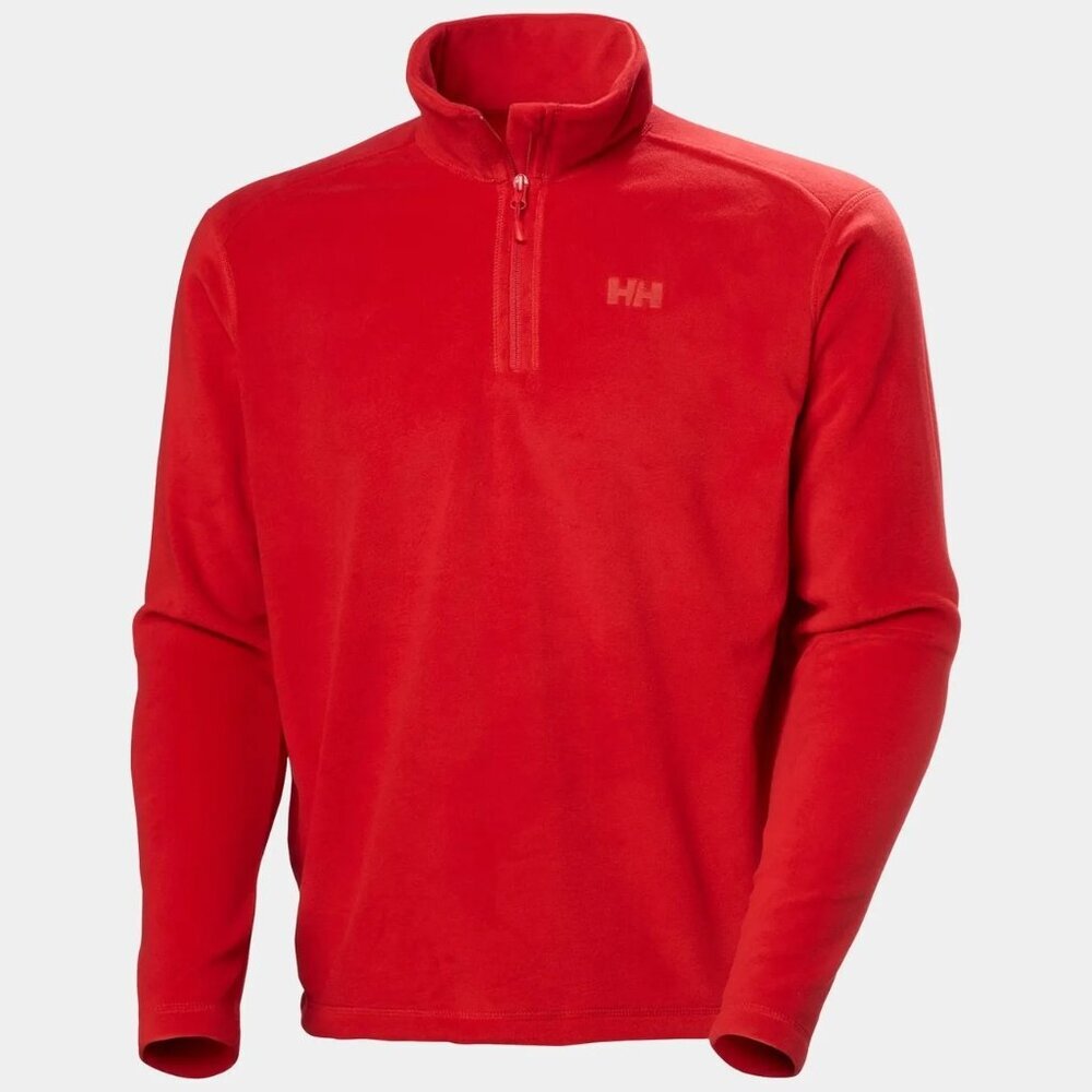 Helly Hansen Mens Daybreaker 1/2 Zip Fleece Pullover 163 Red Size M Outdoors Ski